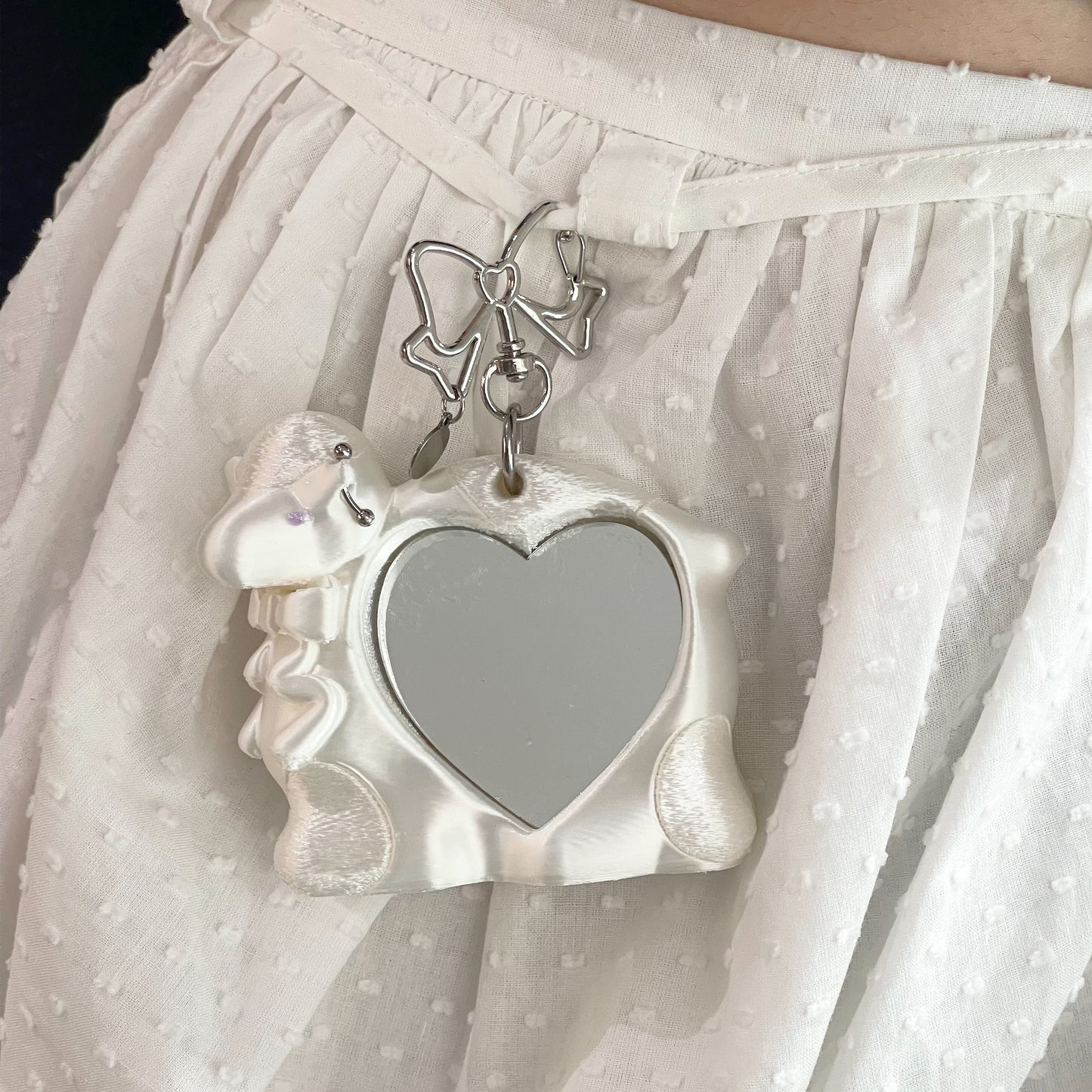 【SHEEP LIMITED】SHEEP mirror keychain / White / ミラーキーチェーン
