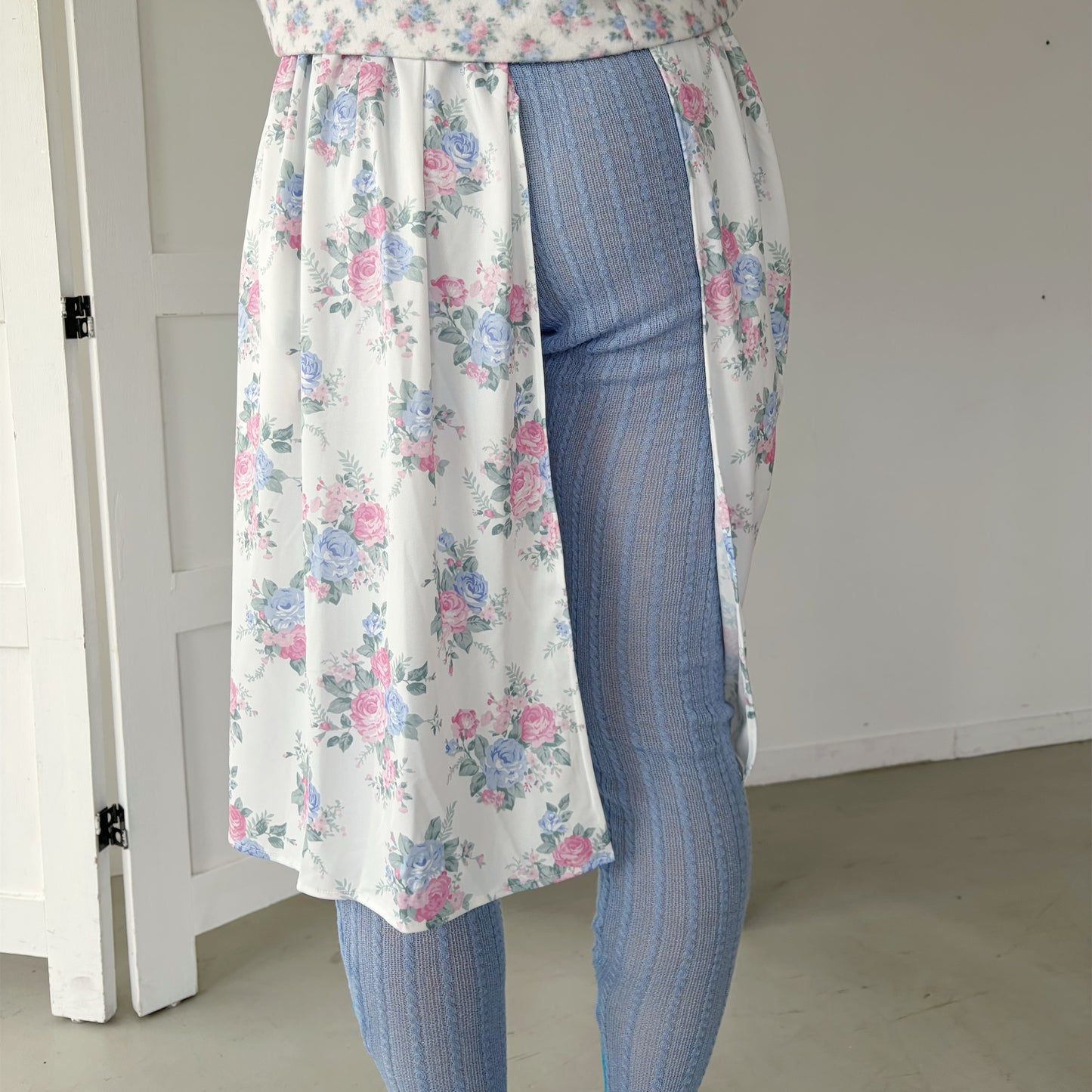 SKIRT&TIGHTS / BLUE / スカート&タイツ