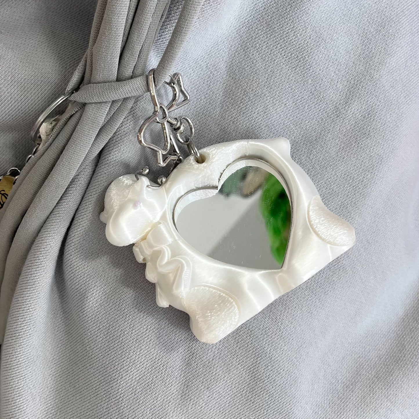 【SHEEP LIMITED】SHEEP mirror keychain / White / ミラーキーチェーン