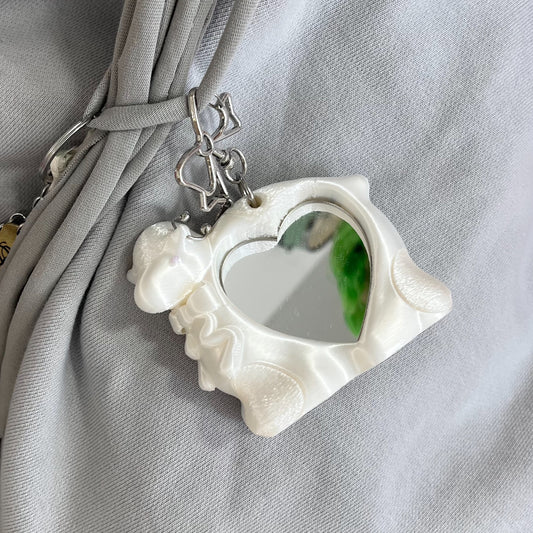 【SHEEP LIMITED】SHEEP mirror keychain / White / ミラーキーチェーン