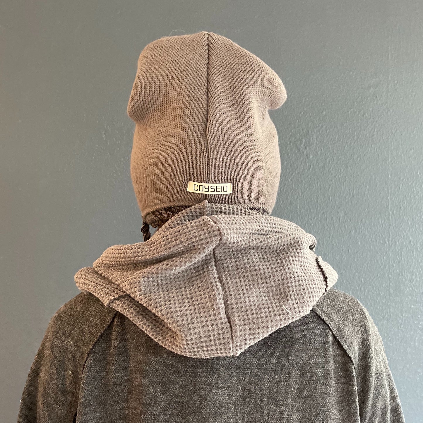 DOUBLE TROOPER BEANIE / COCOA / レイヤードビーニー