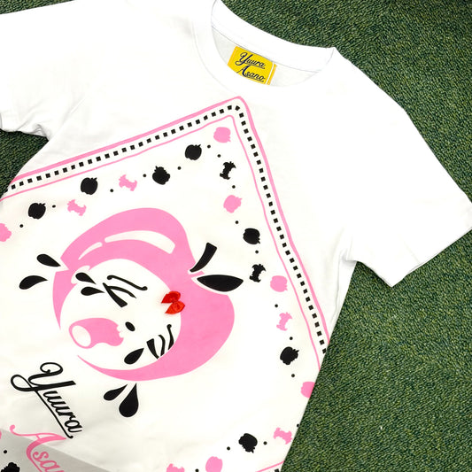 Special Hankachi Ribbon Tshirt / White / ハンカチTシャツ