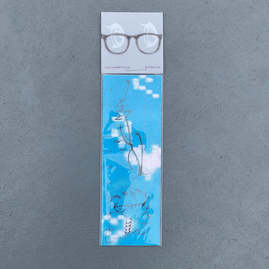 【lizilin】Riso BookMark Set / BLUE / しおり