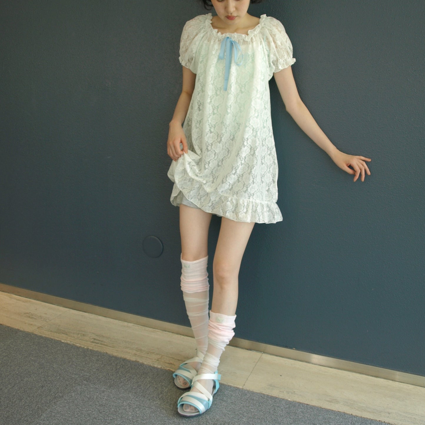 [F.E.E.S] rosie lace dress / white / レースドレス