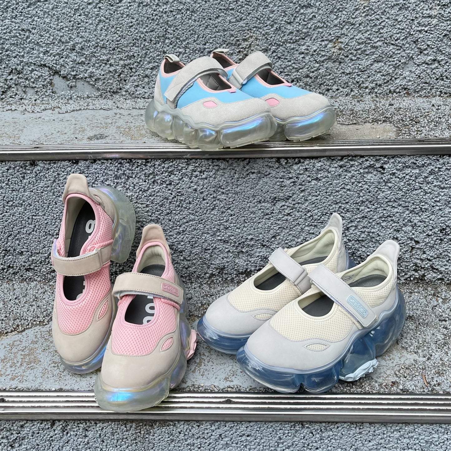 【SHEEP別注】MOOPIE MARY JANE / PINK CREAM × AURORA / スニーカー