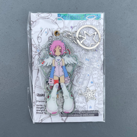 【oliwa】Replicate angel keyring / キーリング
