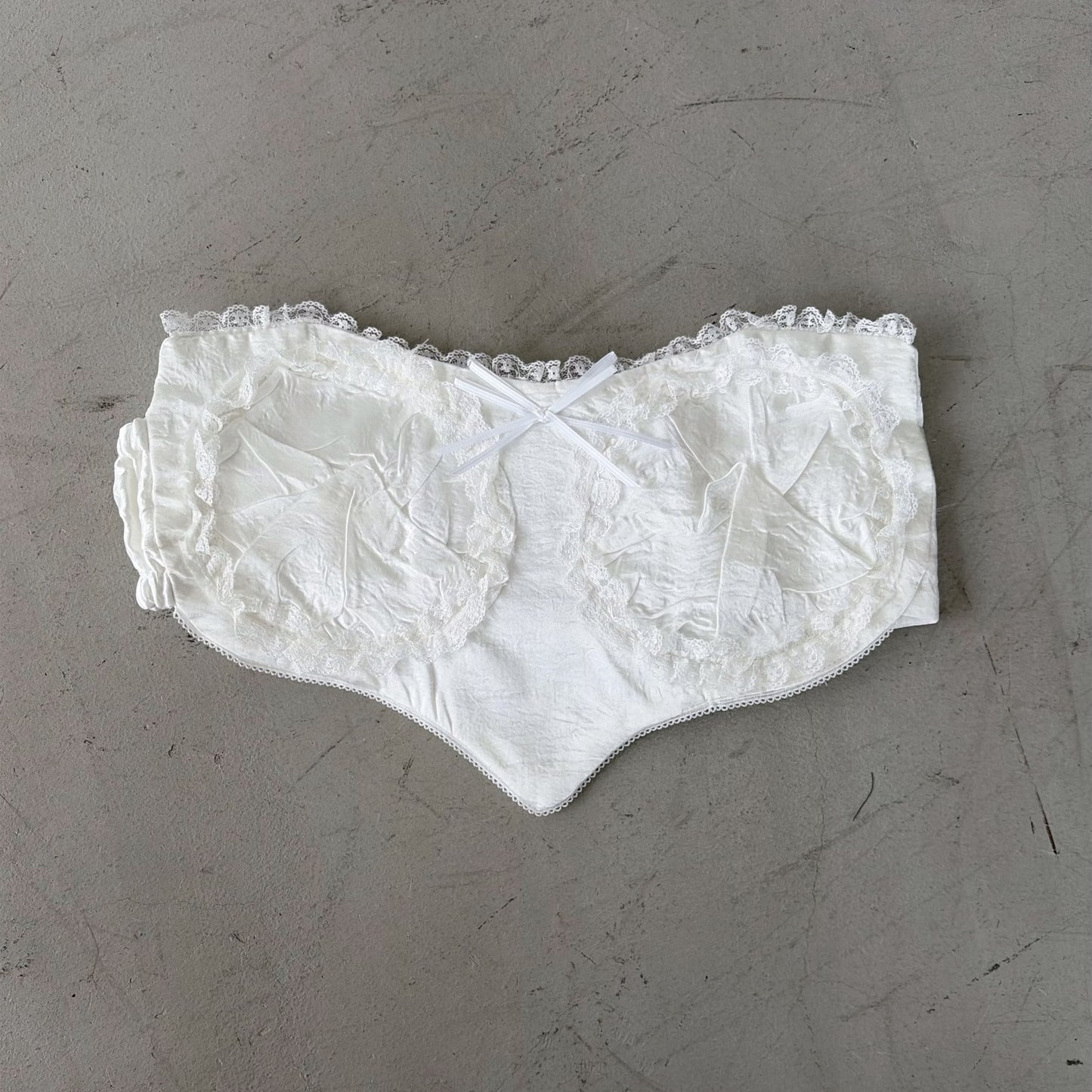 CORSET HEART / WHITE / コルセットトップ