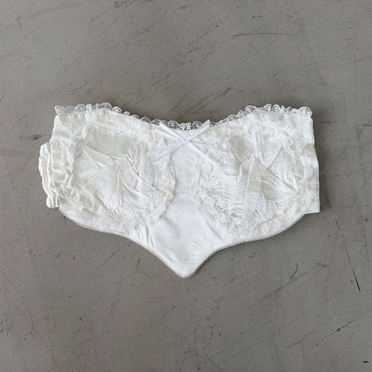 CORSET HEART / WHITE / コルセットトップ