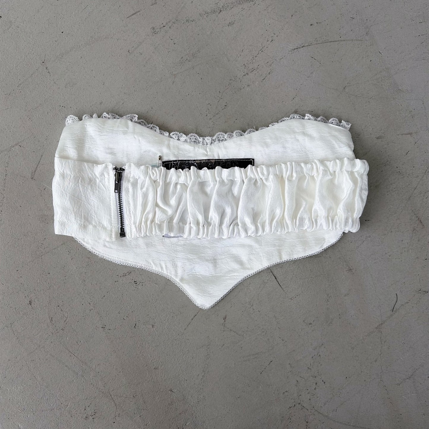 CORSET HEART / WHITE / コルセットトップ