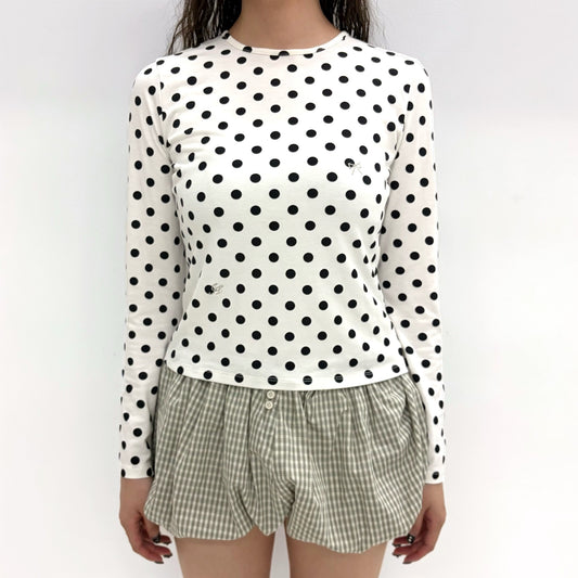 Mimi T-Shirt - Long Sleeve / Dot / ロングスリーブトップ