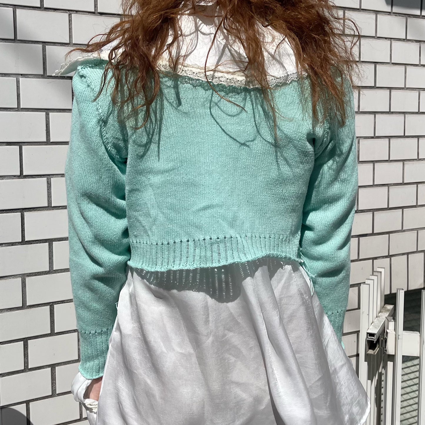 Jewelry cardigan / Mint / ジュエリーカーディガン
