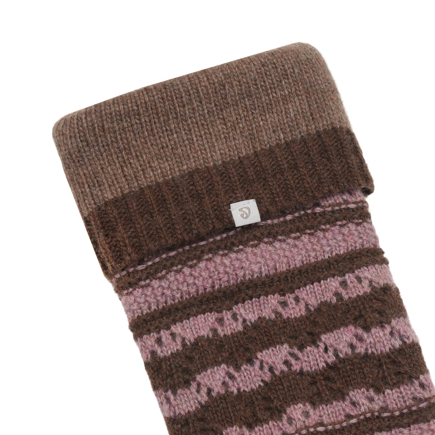 STRIPED MORI KNEE SOCKS / BROWN / ストライプソックス