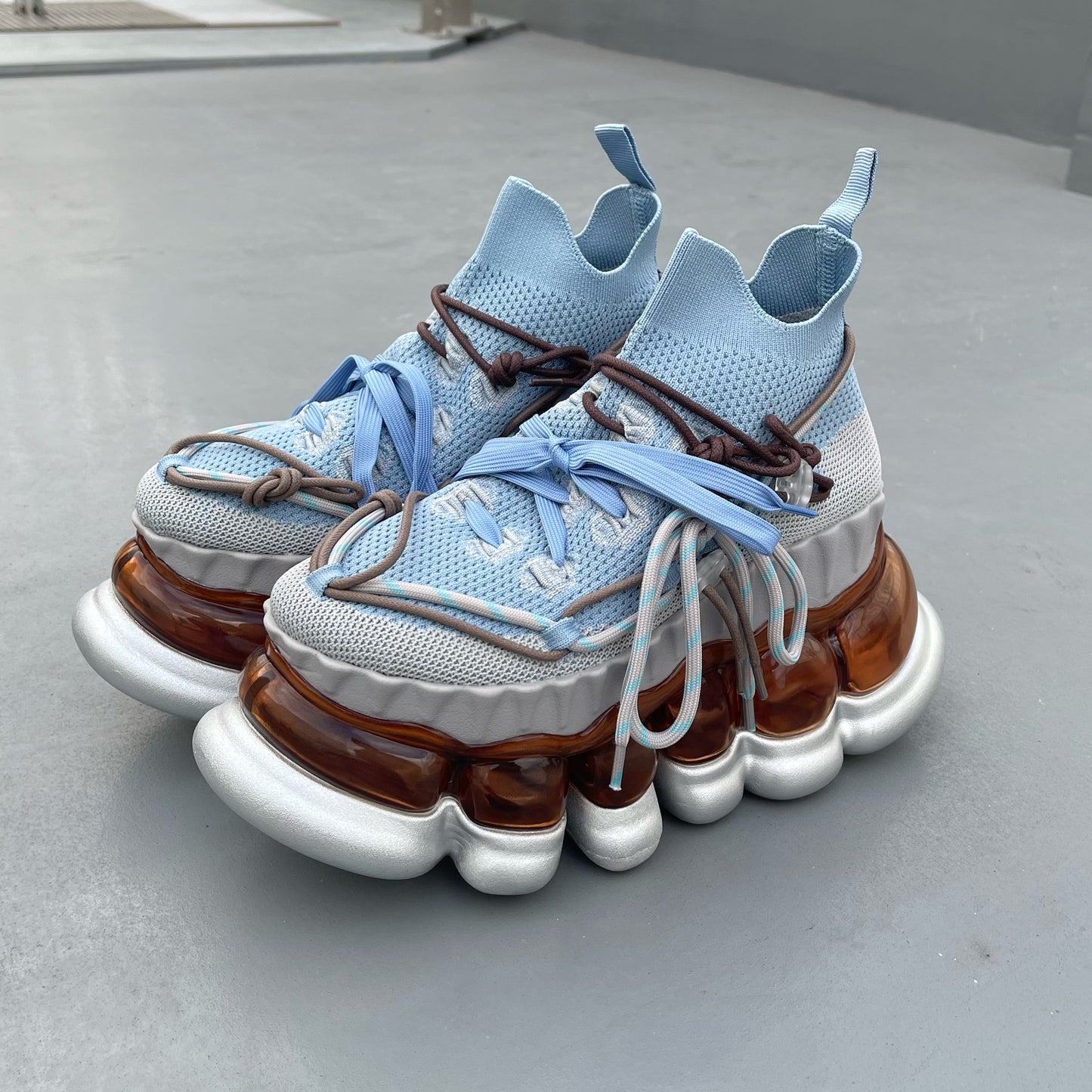 JEWELRY ARK TARTE CONFUSINGⅡ / BLUE BROWN / MIKIOSAKABEスニーカー