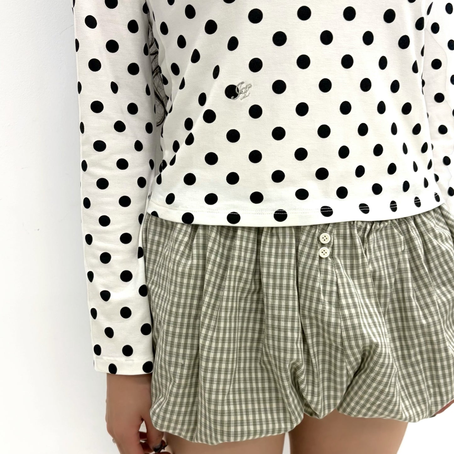 Mimi T-Shirt - Long Sleeve / Dot / ロングスリーブトップ