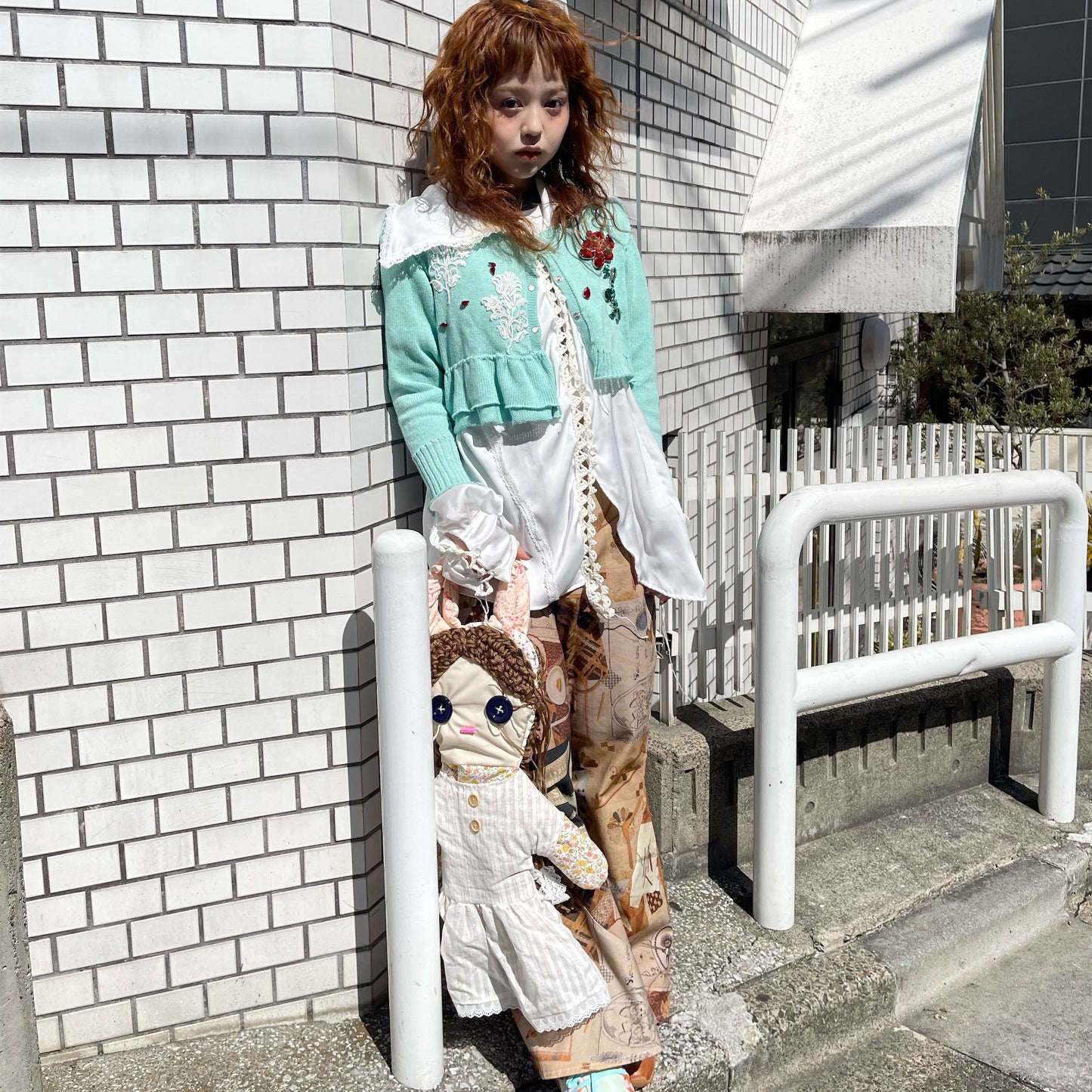 Jewelry cardigan / Mint / ジュエリーカーディガン