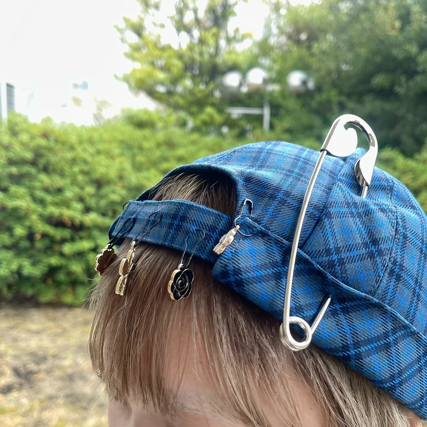 AM CAP KIDILL × HIZUME / BLUE TARTAN BED FORD CHECK / キャップ