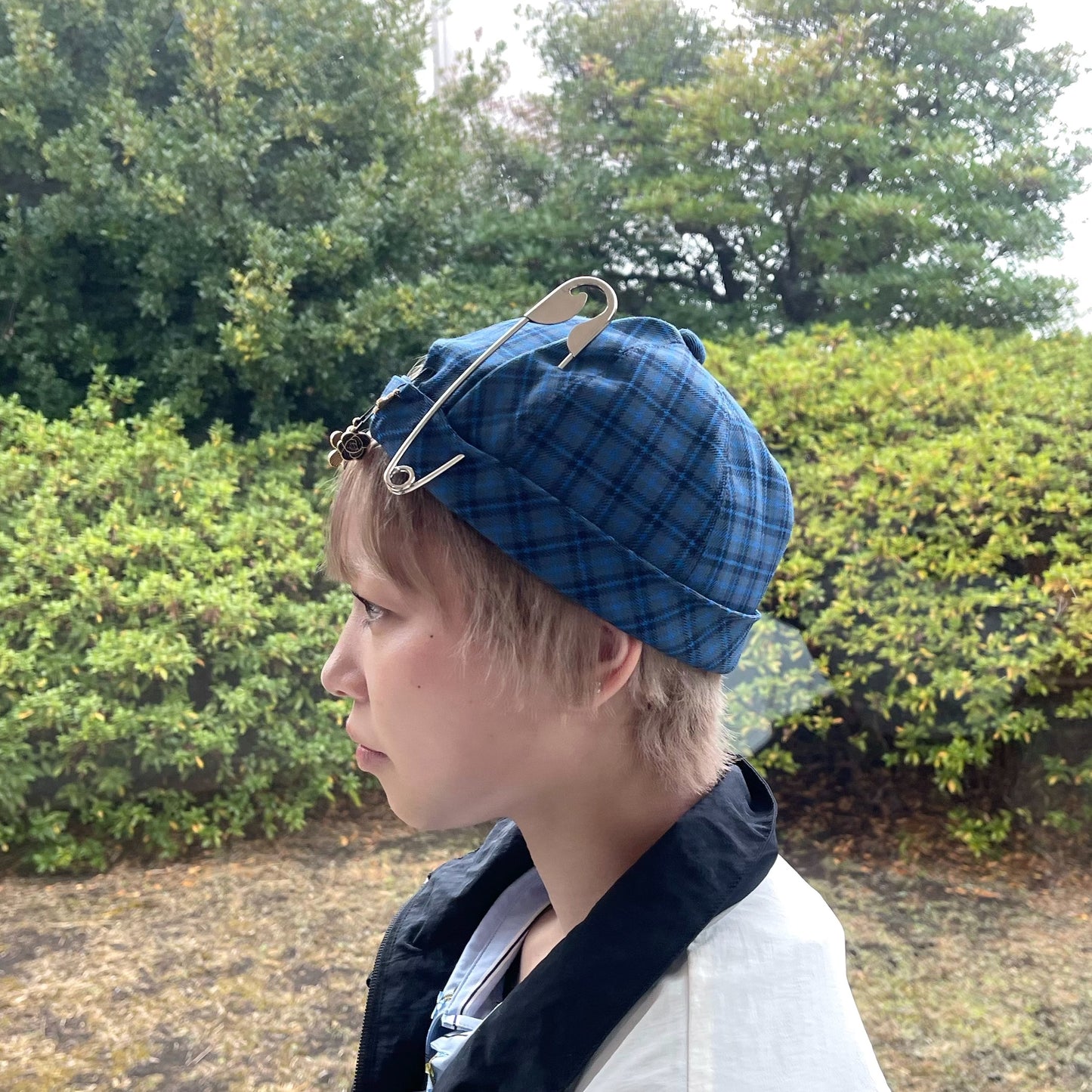 AM CAP KIDILL × HIZUME / BLUE TARTAN BED FORD CHECK / キャップ
