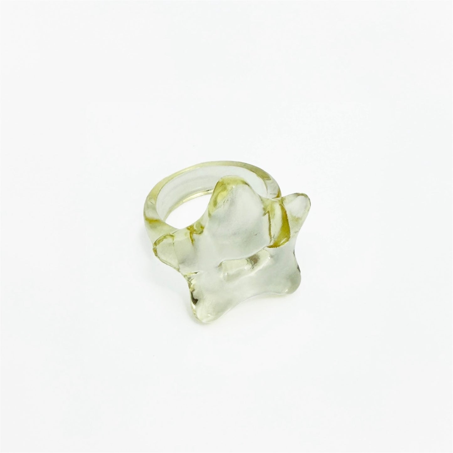 STAR RING / YELLOW-clear glossy / スターリング