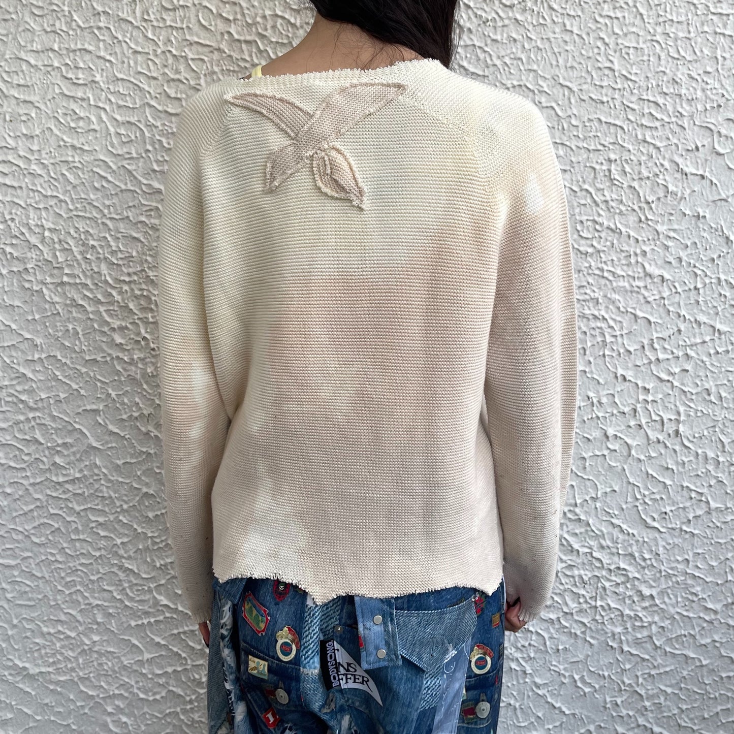 【TONII MONDO】-organ knit / Cream / オーガンニット