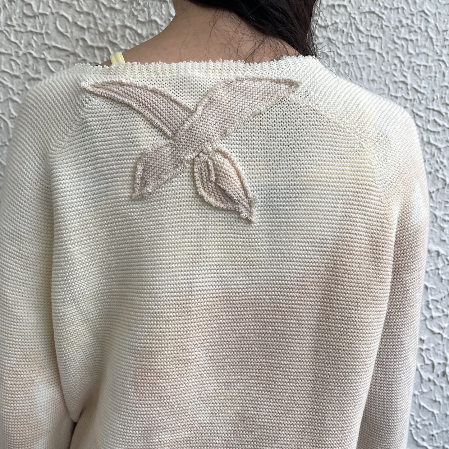 【TONII MONDO】-organ knit / Cream / オーガンニット