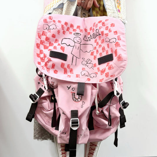 drawing backpack / Pink / ドローイングバックパック