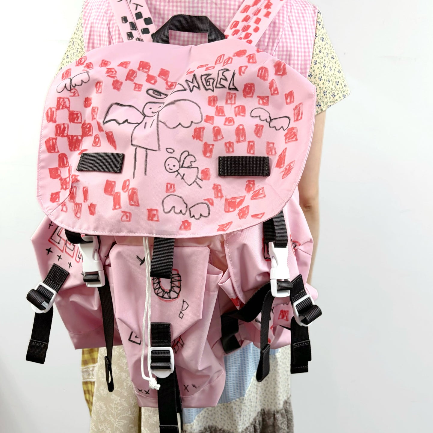 drawing backpack / Pink / ドローイングバックパック