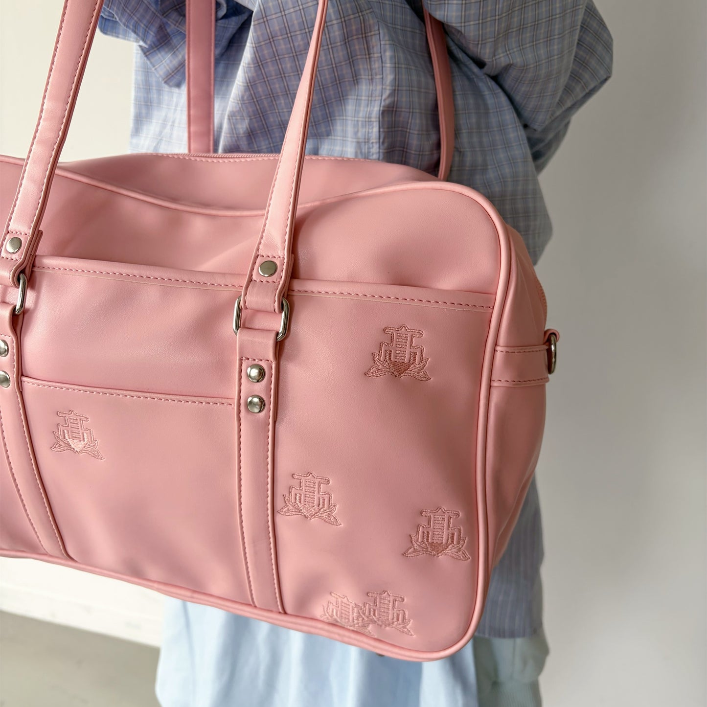 ABANDONED SCHOOL BAG / PINK / ショルダースクールバッグ