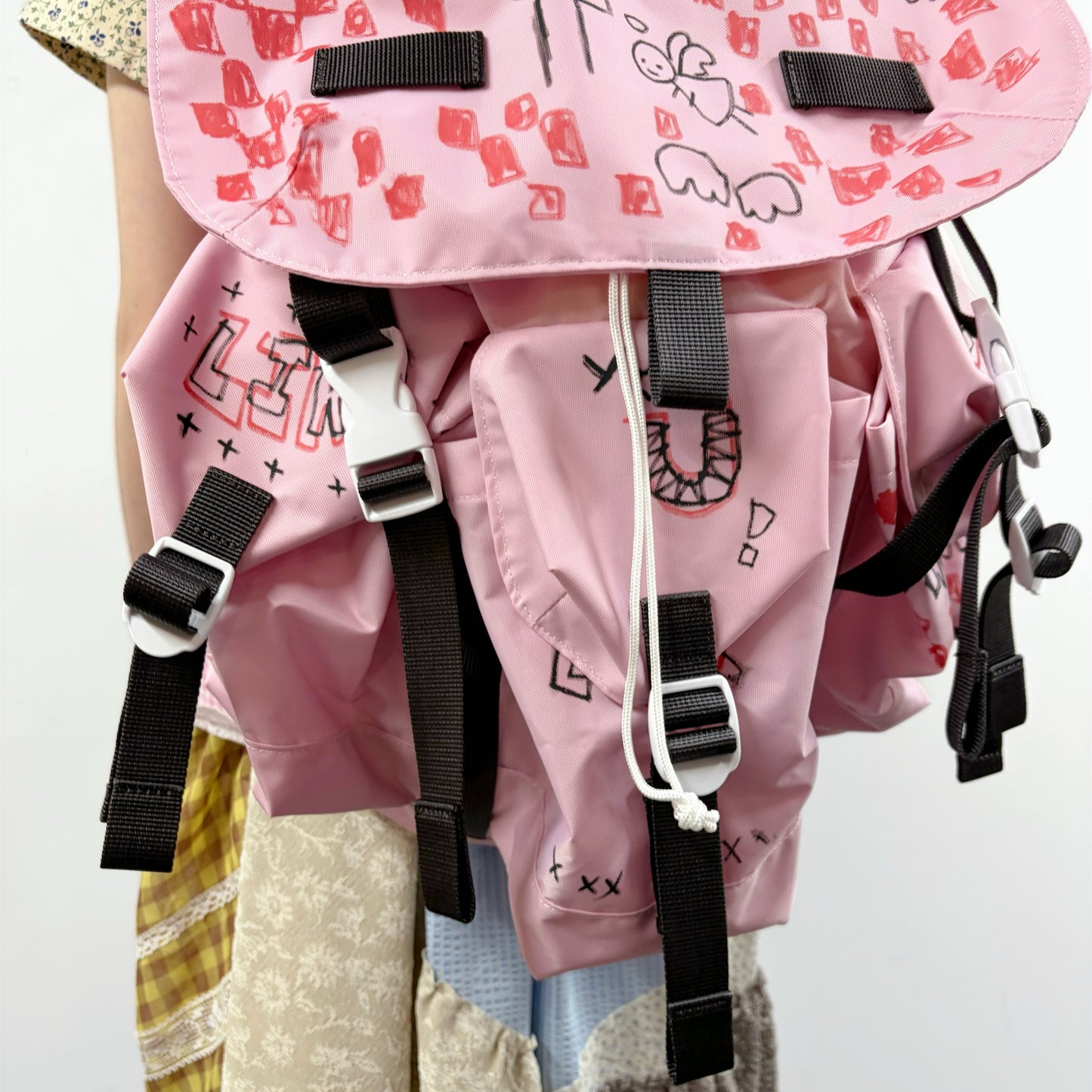 drawing backpack / Pink / ドローイングバックパック