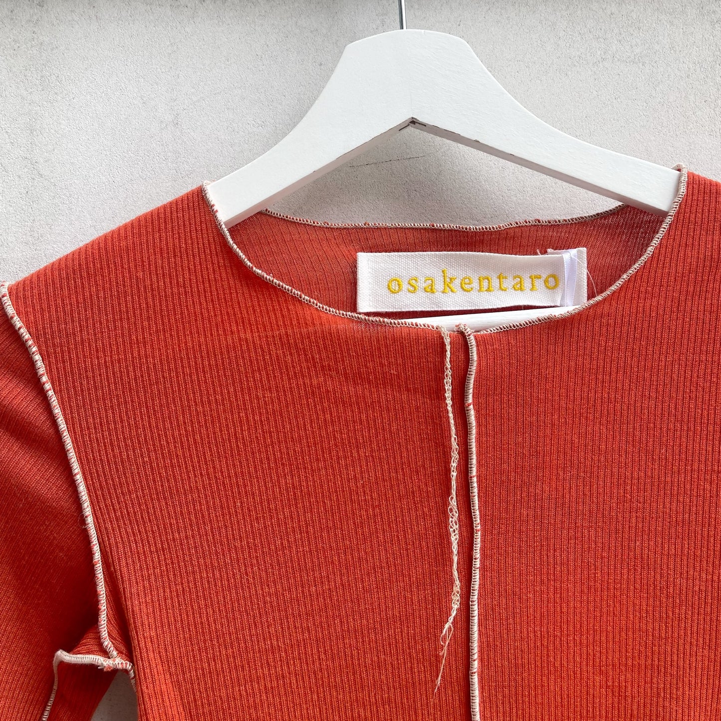 rib top / orange / リブトップ