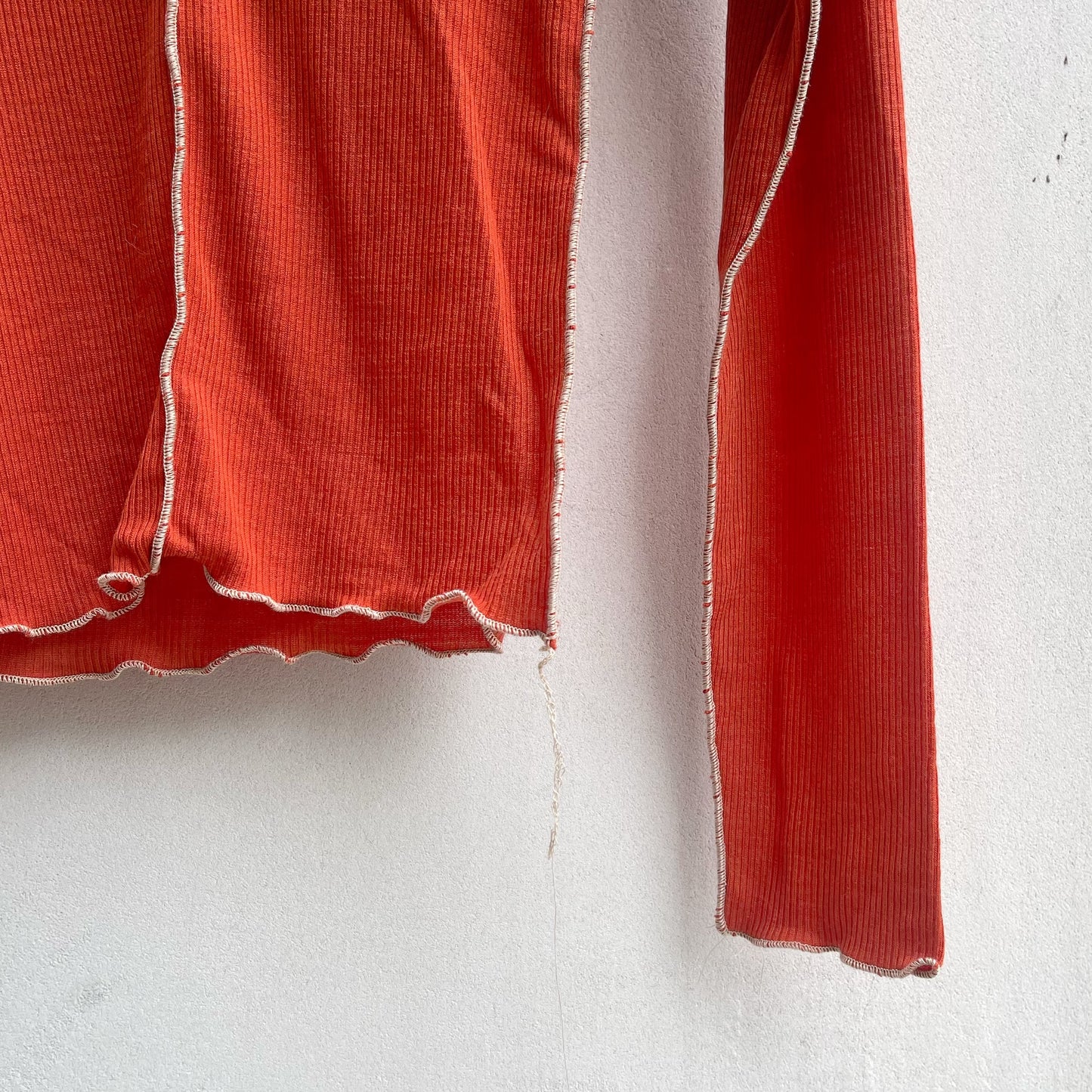 rib top / orange / リブトップ