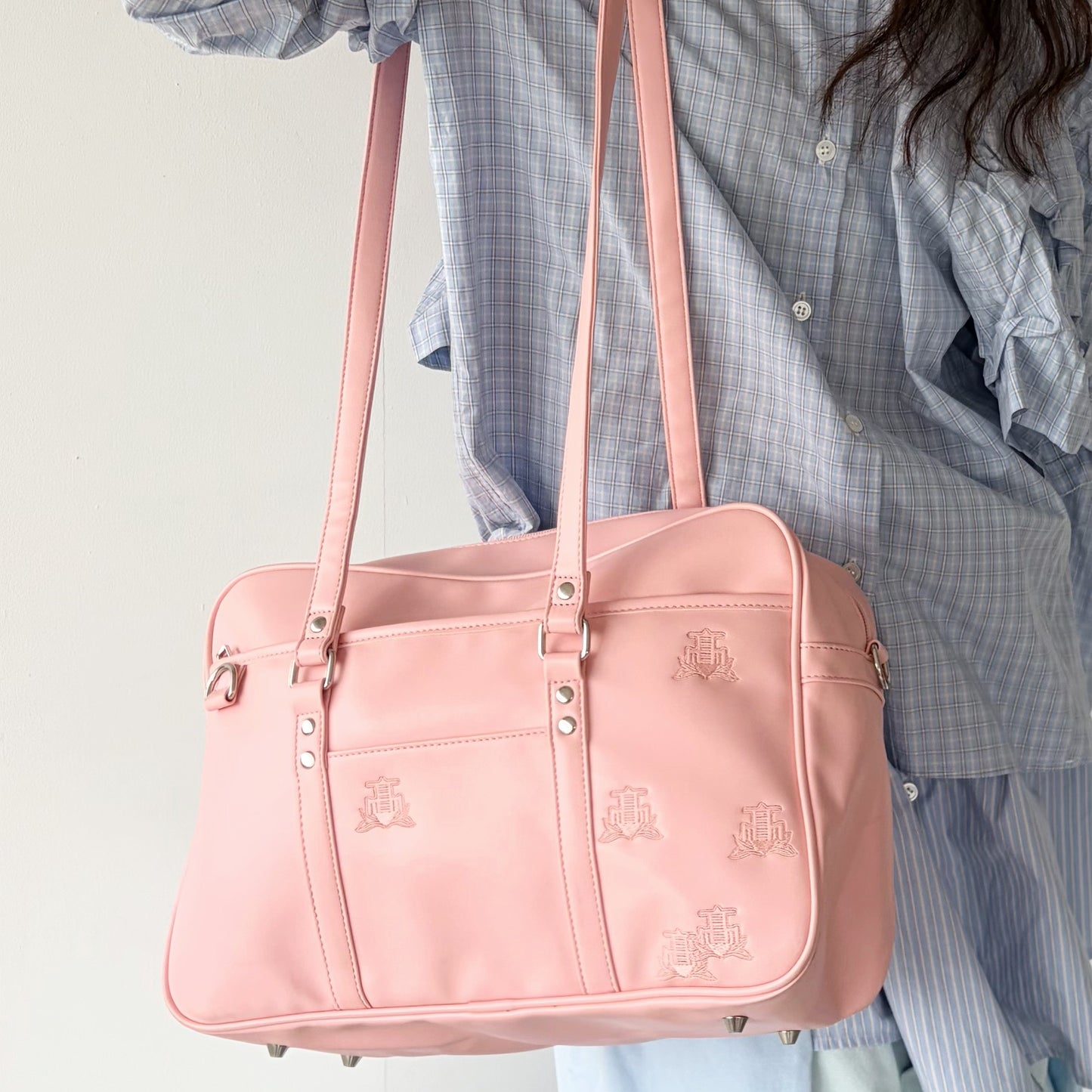 ABANDONED SCHOOL BAG / PINK / ショルダースクールバッグ