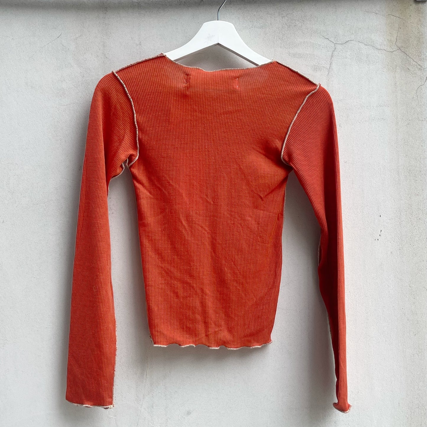 rib top / orange / リブトップ