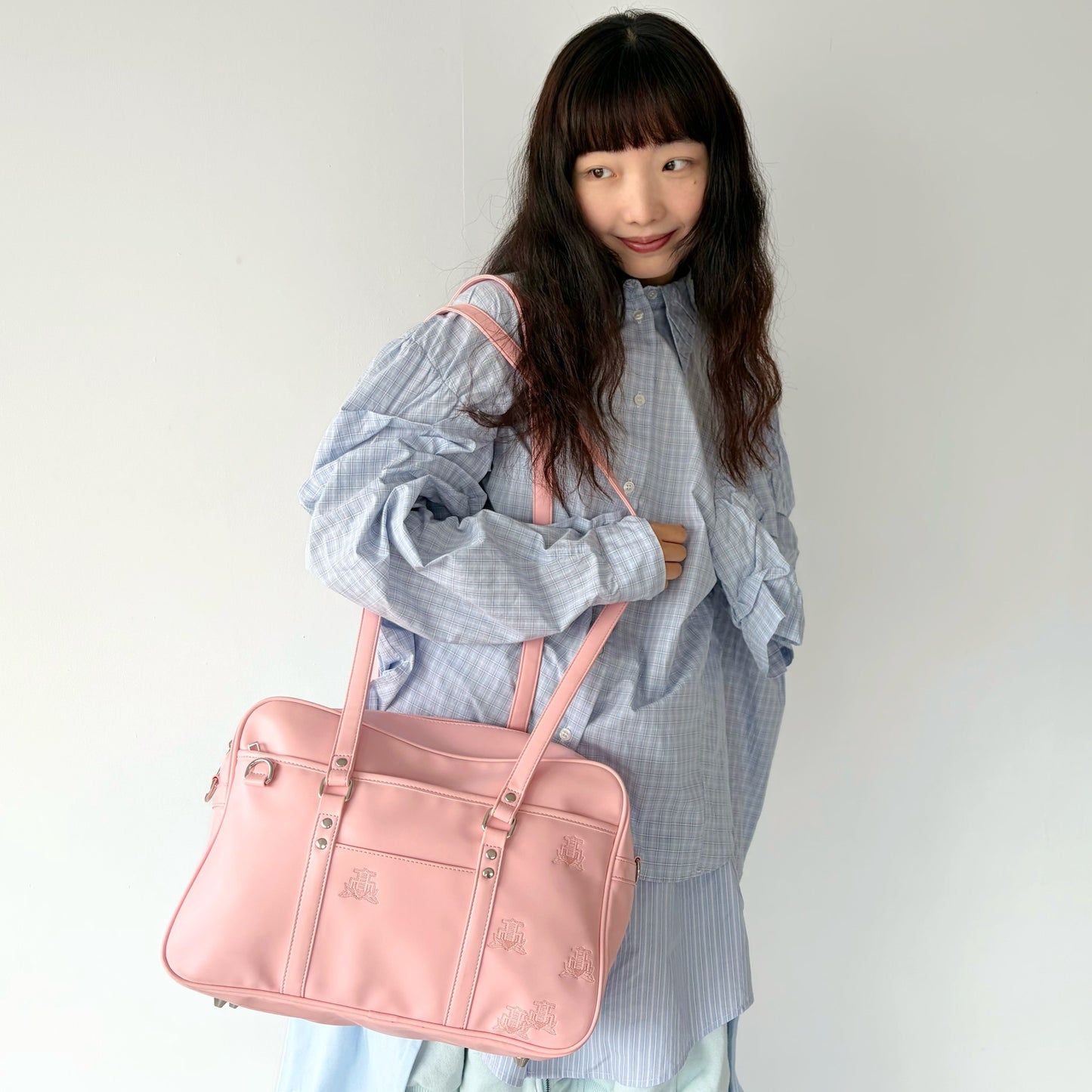 ABANDONED SCHOOL BAG / PINK / ショルダースクールバッグ