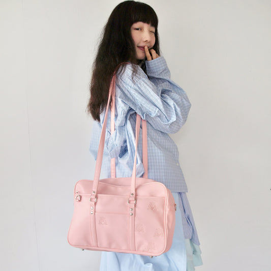 ABANDONED SCHOOL BAG / PINK / ショルダースクールバッグ