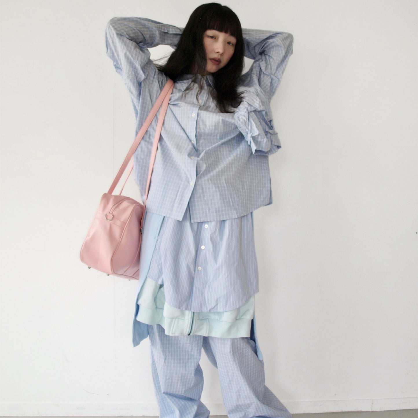 ABANDONED SCHOOL BAG / PINK / ショルダースクールバッグ