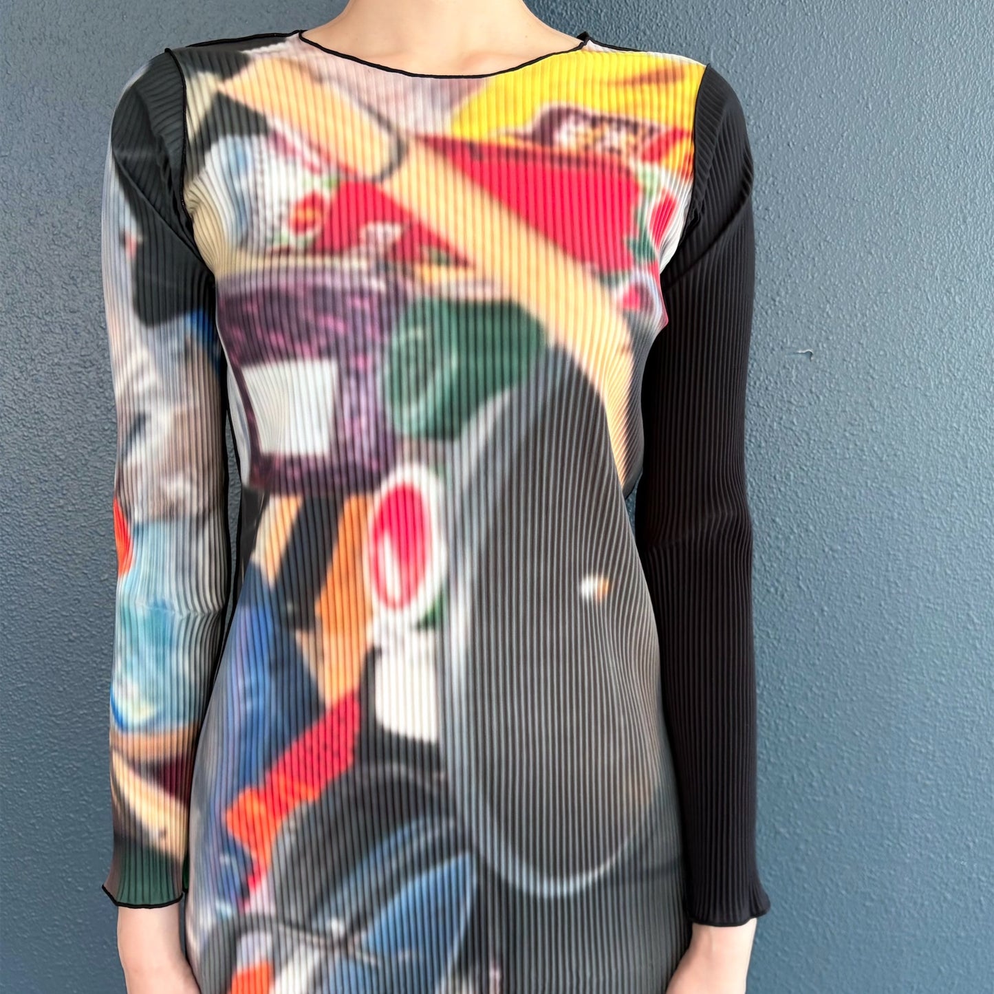 FOOD GRAPHIC DRESS GAL / GARAGE / グラフィックプリーツドレス