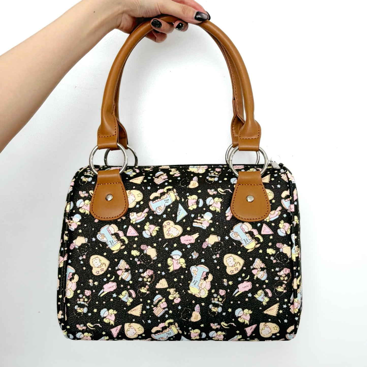 Carryall Bag / Black cartoon / ハンドバック