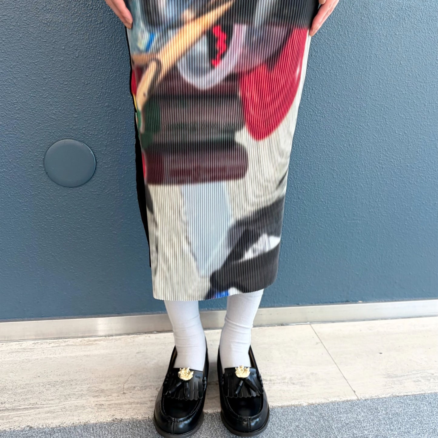 FOOD GRAPHIC DRESS GAL / GARAGE / グラフィックプリーツドレス