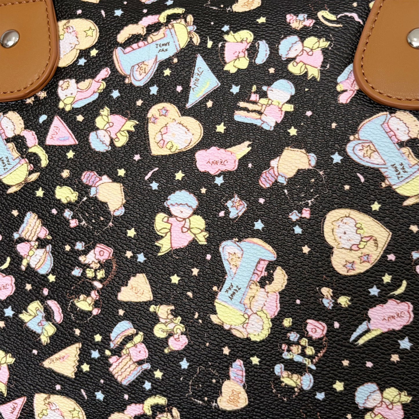 Carryall Bag / Black cartoon / ハンドバック