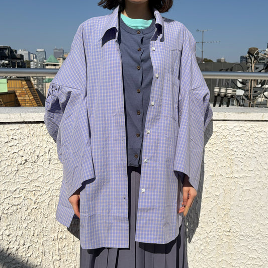 LAYERED GARDEN SHIRT / BLUE / レイヤードガーデンシャツ