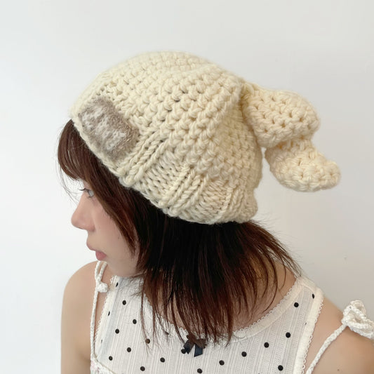 ソフトクリームbeanie / white / ソフトクリームビーニー