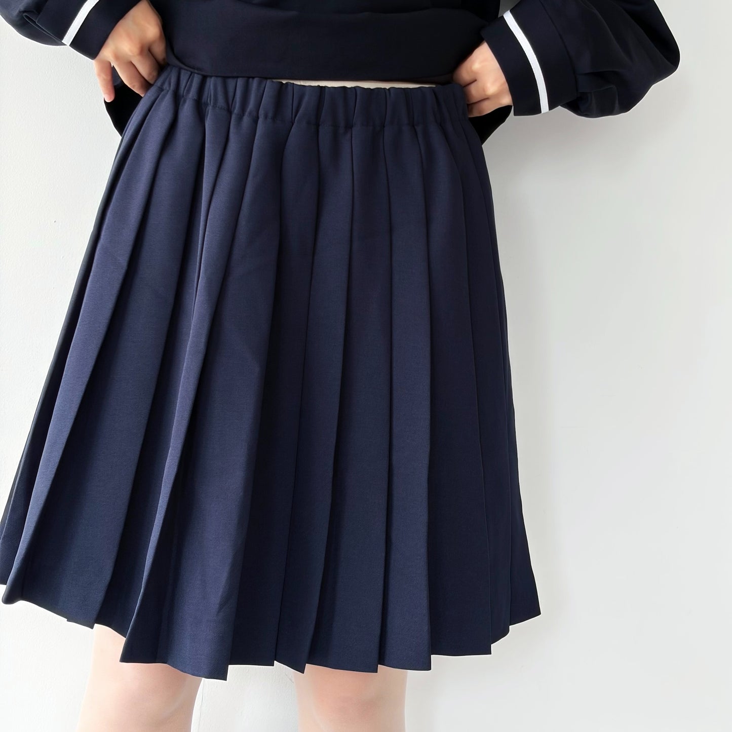 PLEATS SKIRT / NAVY / プリーツスカート