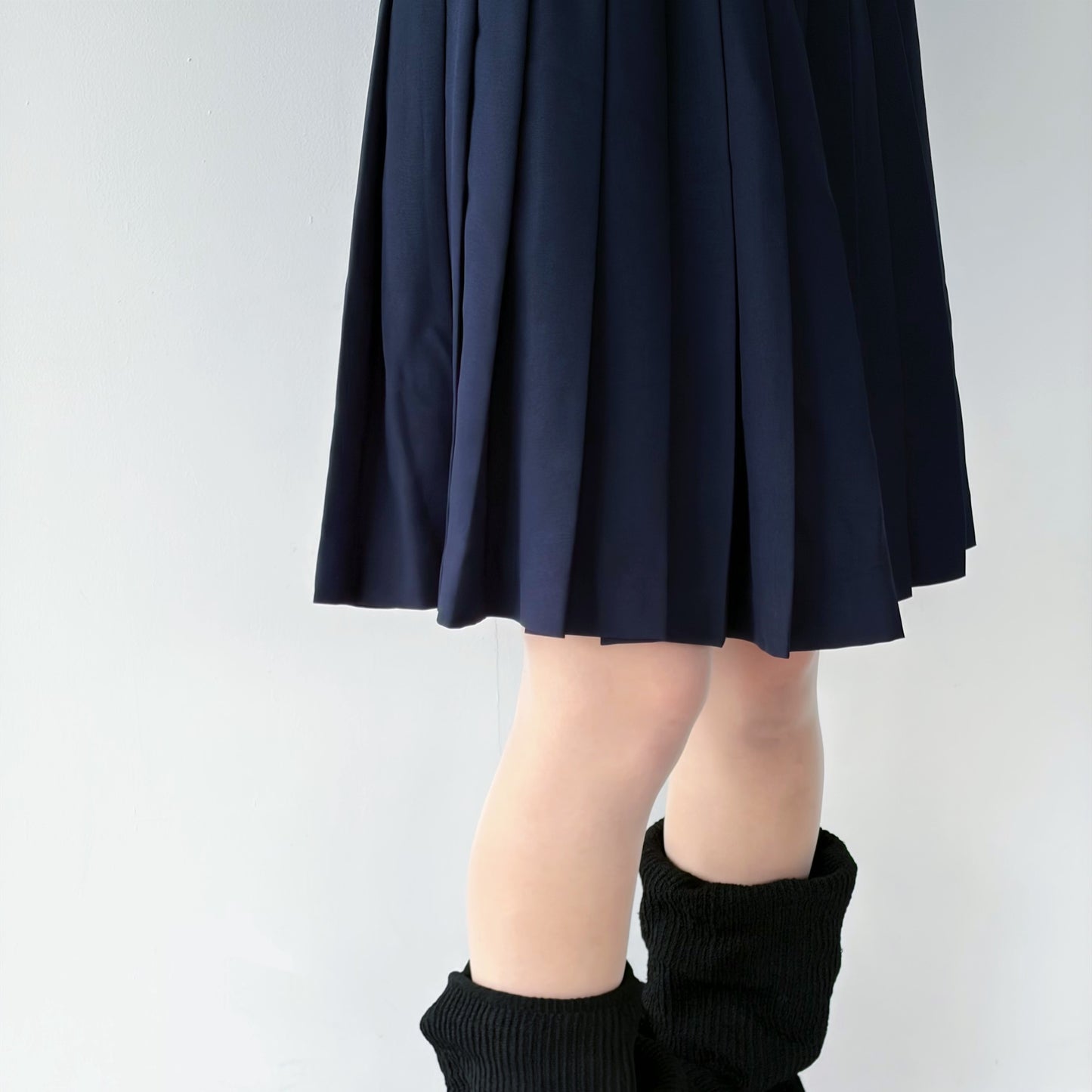PLEATS SKIRT / NAVY / プリーツスカート