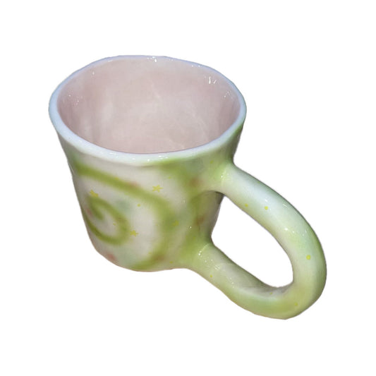 Green spiral ugly mug / グリーンスパイラルマグカップ