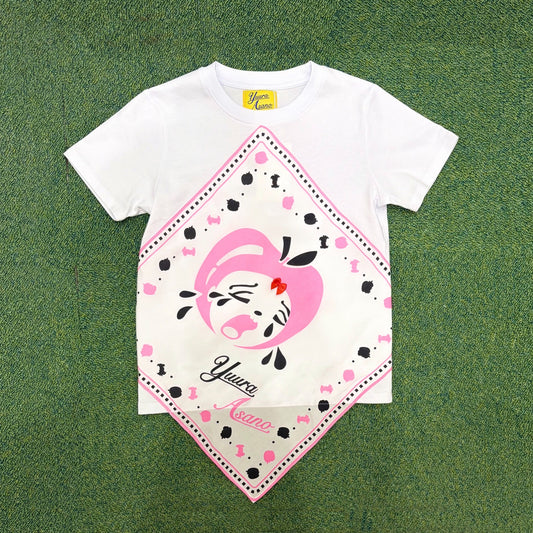 Special Hankachi Ribbon Tshirt / White / ハンカチTシャツ