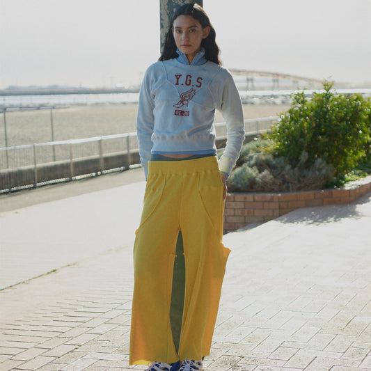 BRA CODE RAGLAN SWEATSHIRT REGULAR / LIGHT BLUE / グラフィックラグランスウェット
