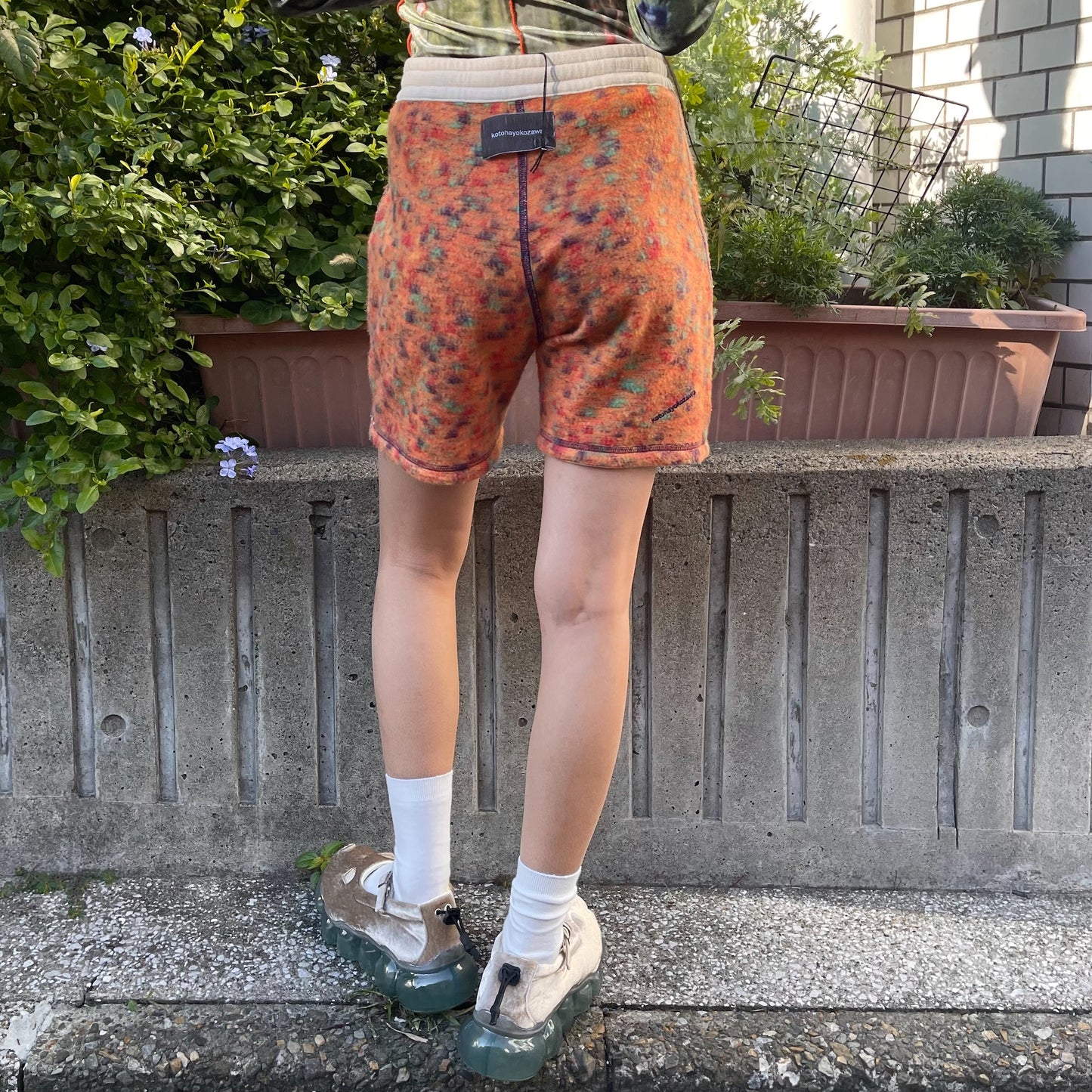 REVERSIBLE SHORTS / ORANGE / リバーシブルスウェットショーツ