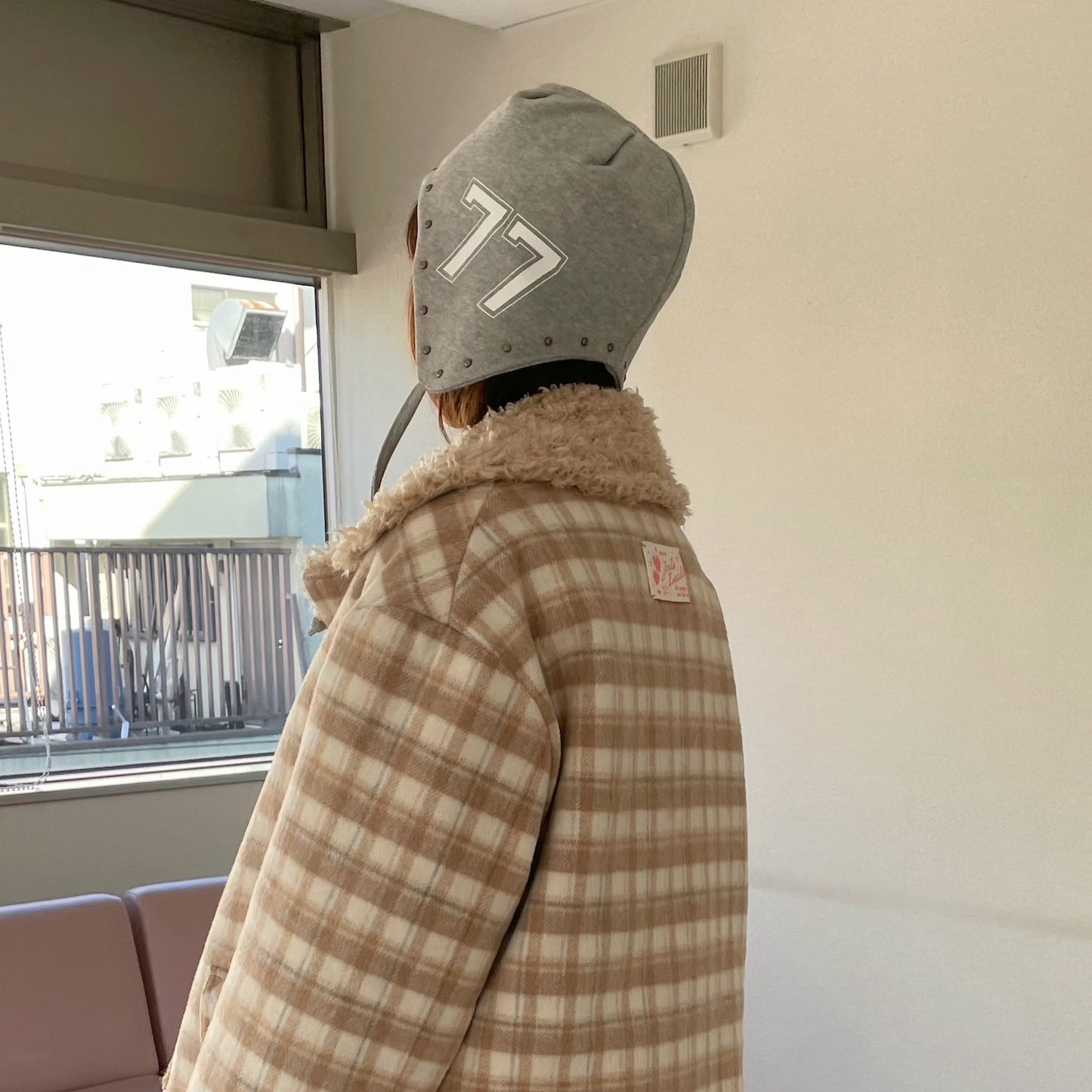 [fa.er.ie] rivet jersey earflap beanie / melange grey / イヤーフラップビーニー