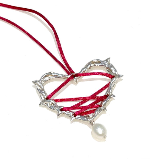 Lover heart necklace / Red / ハートネックレス