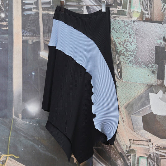 ARCH SKIRT / BLACK / プリーツスカート